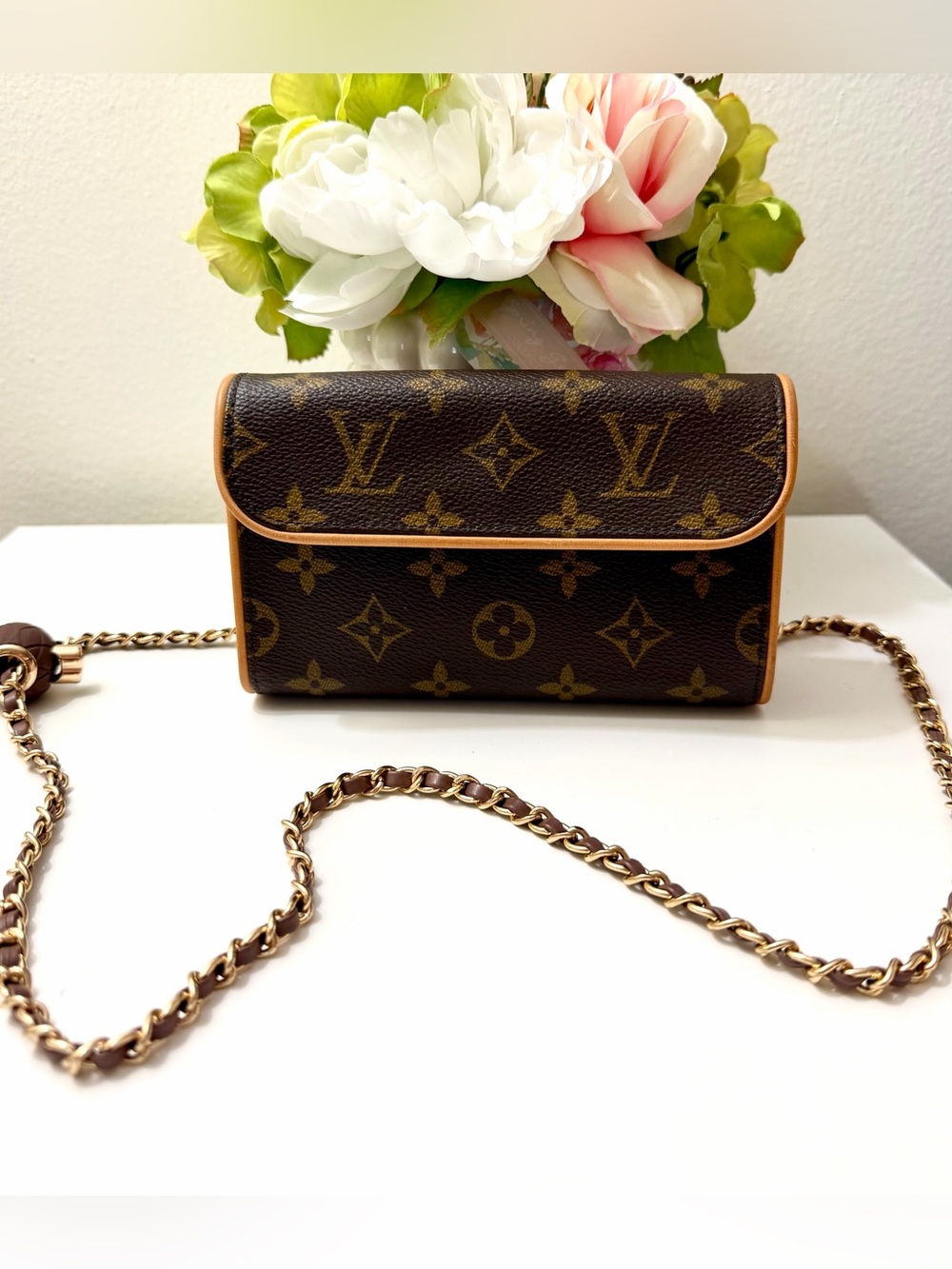 Authentic LOUIS VUITTON Monogram Florentine Fanny pack/ belt bag - Picture 14 of 14
